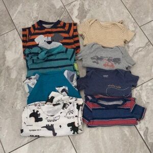 BABY BOY- Pjs and Tops Variety Pack | Bundle of Ten | 18 Months - 2T